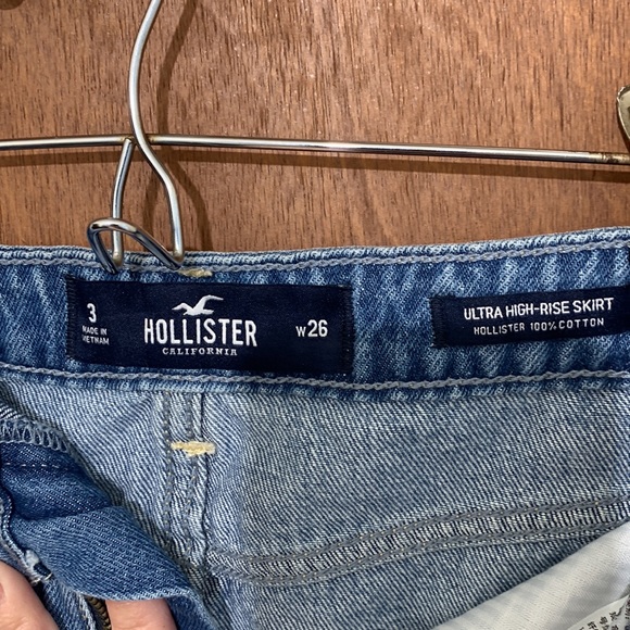 High rise denim skirt - Picture 3 of 3